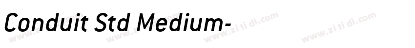 Conduit Std Medium字体转换